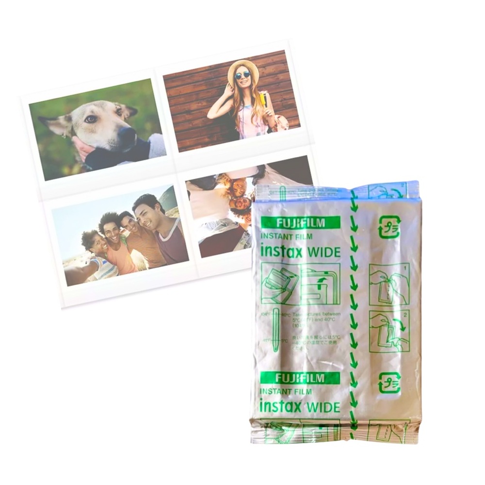 FUJIFILM INSTAX WIDE FILM PACK — 10 Shots — Unique Expired
